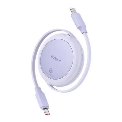 Baseus Free2Pull Mini USB-C na USB-C 60W USB kabel, 1 m (fialový)