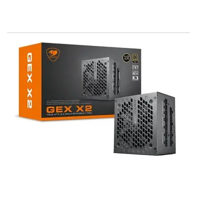 COUGAR PC zdroj GEX X2 1000W 80+ Gold, modulární (PCI-e 5.0 GPU 12+4 Pin), CGR GEX X2 1000