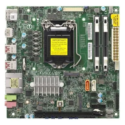 SUPERMICRO MB LGA1200 (Core, Xeon), W480E,2xDDR4 SO-DIMM,2xSATA3,M.2, PCIe 3.0 x16,2xHDMI,DP,LVD