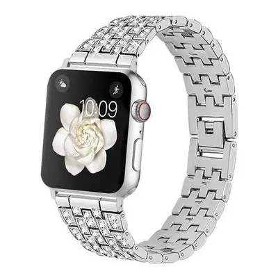 Worryfree Diamond Blocks Apple 42/44/45mm, Silver