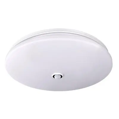 Solight WO776 LED stropní světlo PLAIN s PIR sensorem, 18W, 1260lm, 3000K, kulaté, 33cm