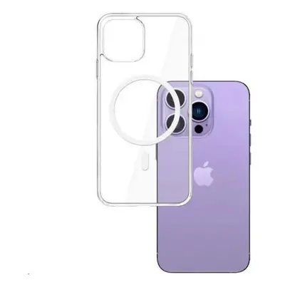 3mk ochranný kryt MagCase pro Apple iPhone 15 Pro Max, čirá