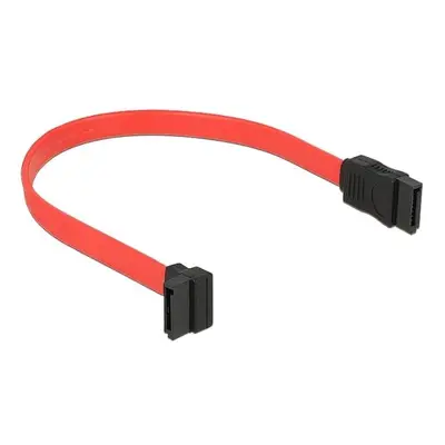 Delock kabel SATA 22cm nahoru/přímý červený