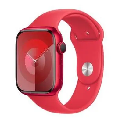 Apple Watch Series 9 45mm (PRODUCT)RED hliník s (PRODUCT)RED sportovním řemínkem S/M