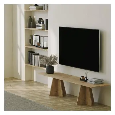 Hanah Home TV Stand Mushroom - Sapphire Oak