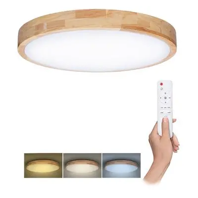 Solight WO8010 LED osvětlení s dálkový ovladačem Solid Oak, 60W, 4200lm, 51cm, změna chromatično