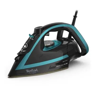 Tefal Puregliss FV8066E0 napařovací žehlička, 3000 W, anti-drip, rychlé nahřátí, tyrkysová / čer