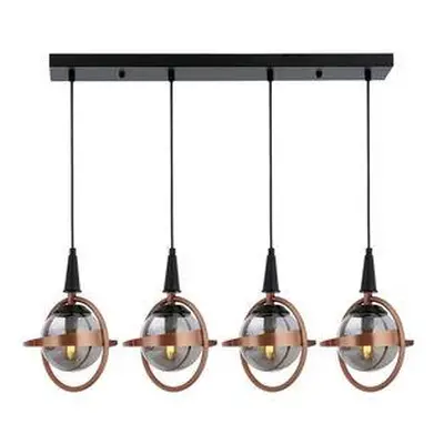 Opviq Chandelier Av-1899-4Y-Bsy BlackCopper