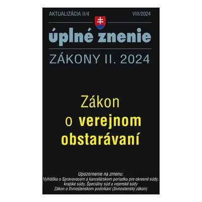 Aktualizácia II/4 2024 – Verejné obstarávanie