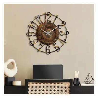 Wallity Decorative Metal Wall Clock Metal Wall Clock 15 - 1 Multicolor