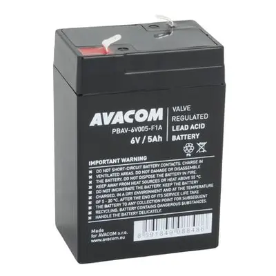 Avacom baterie 6V 5Ah F1 (PBAV-6V005-F1A), PBAV-6V005-F1A