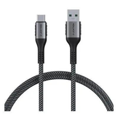 Kabel USB-A na USB-C Lention 6A, 0,5 m (černý)