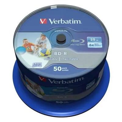 VERBATIM BD-R SL (6x, 25GB),printable, 50 cake, 43812