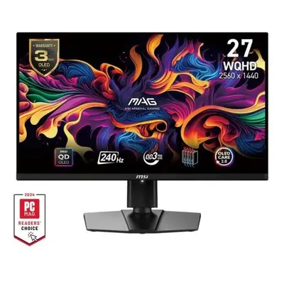 MSI MAG 271QPX QD-OLED E2,26,5" QD-OLED/2560x1440 (WQHD)/ 240Hz/0,03ms/2x HDMI/DP/USB-C/Výškově 