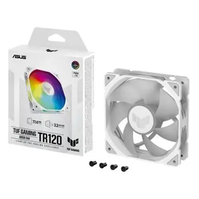 ASUS ventilátor TUF GAMING TR120 ARGB, 1x120mm, bílá, 90DA0093-B09000