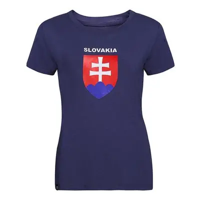 PROGRESS SK T-SHIRT LADY NAVY dámské triko s bambusem L tm.modrá, Tmavě