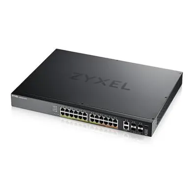 Zyxel XGS2220-30HP, L3 Access Switch, 400W PoE, 16xPoE+/10xPoE++, 24x1G RJ45 2x10mG RJ45, 4x10G 