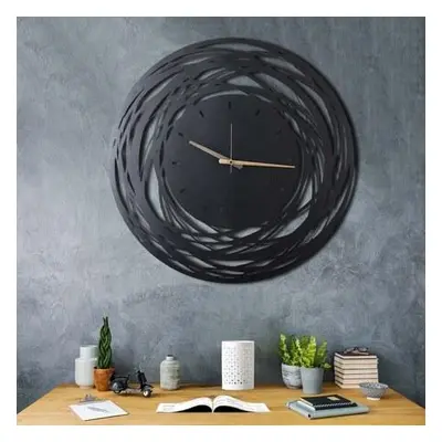 Wallity Decorative Metal Wall Clock WATCH-043 Black