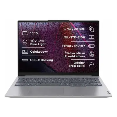 Lenovo ThinkBook 16 G7 Ryzen 5 7535HS/16GB/512GB SSD/16" WUXGA/3yOnsite/Win11 Home/šedá, 21MW003