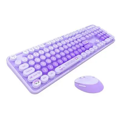 MOFII Sweet New 2.4G Wireless Keyboard + Mouse Set (Purple),