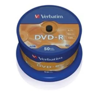 VERBATIM DVD-R(50-Pack)Spindl/MattSlvr/16x/4.7GB, 43548