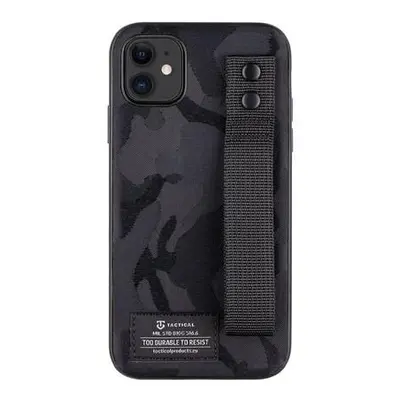 Tactical Camo Troop Drag Strap Kryt pro Apple iPhone 11 černý