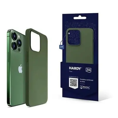 3mk ochranný kryt Hardy Silicone MagCase pro Apple iPhone 13 Pro, zelená