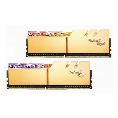 G.SKILL 32GB kit DDR4 3600 CL16 Trident Z Royal gold, F4-3600C16D-32GTRGC