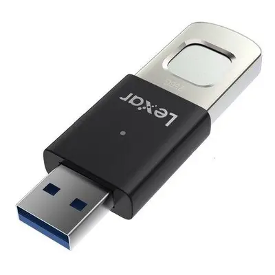 Lexar flash disk 128GB - Fingerprint F35Pro USB 3.2 (čtení/zápis: 400/350MB/s), LJDF35P256G-RNBN