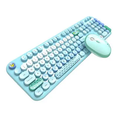 MOFII Lovely 2.4G Wireless Keyboard + Mouse Set (Blue),