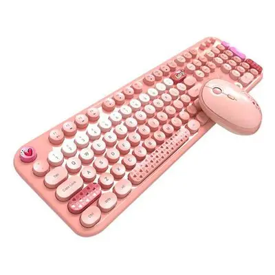 MOFII Lovely 2.4G Wireless Keyboard + Mouse Set (Pink),