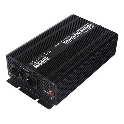 Napěťový měnič Carspa CAR3KU-12 12V/230V+USB 3000W, modifikovaná sinus