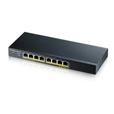 ZyXEL GS1900-8HP v3, 8-port GbE L2 PoE Smart Switch, 802.3at, desktop, fanless, 70 Watt, GS1900-