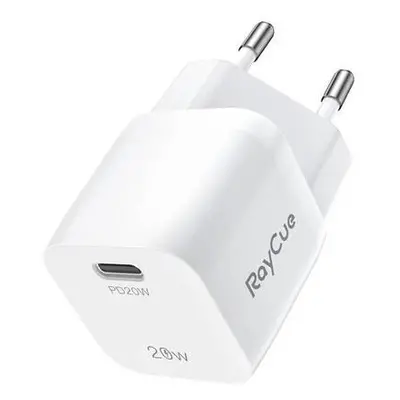 RayCue USB-C PD 20W síťová nabíječka EU (bílá)