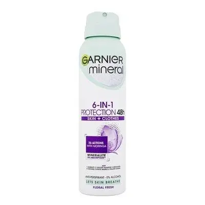 Garnier Minerální antiperspirant 5 Protection Floral Fresh 48h ve spreji pro ženy 150 ml