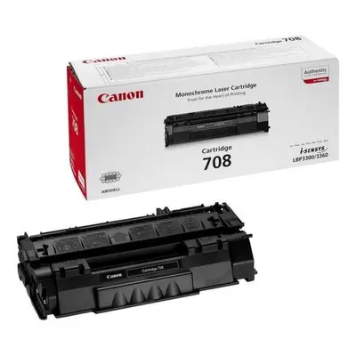 Canon originální toner CRG-708/ LBP-3300/ 2 500 stran/ Černý, 0266B002