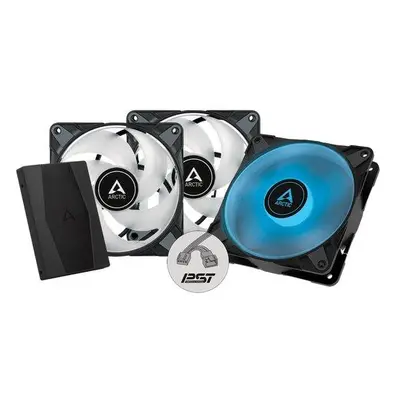 Arctic ventilátor P12 PWM PST RGB 3ks balenie + ovladac, ACFAN00229A