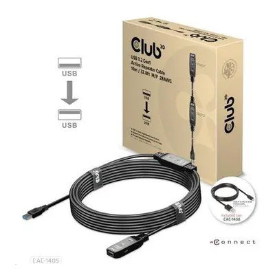 Club3D CAC-1405 USB 3.2 Repeater a prodlužovací AM-AF, 10m