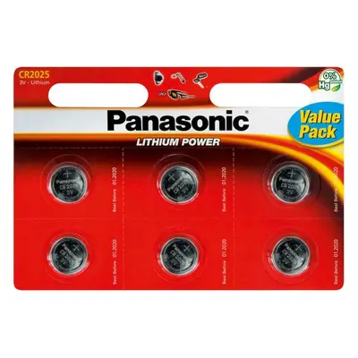 Panasonic CR2025 6ks