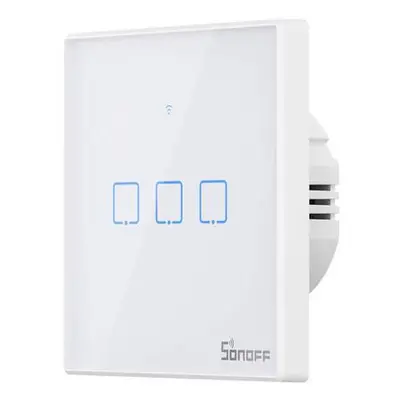 Dotykový spínač WiFi + RF 433 Sonoff T2 EU TX (3 kanály),