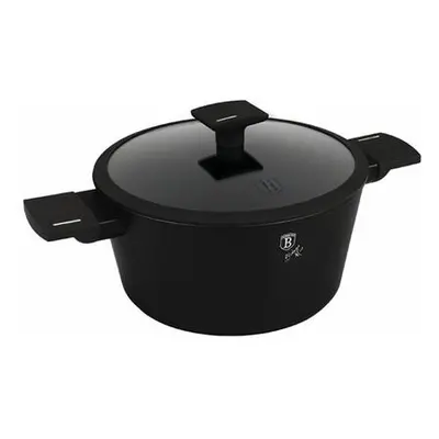 Berlingerhaus Kastrol s titanovým povrchem a poklicí 24 cm Matte Black Collection