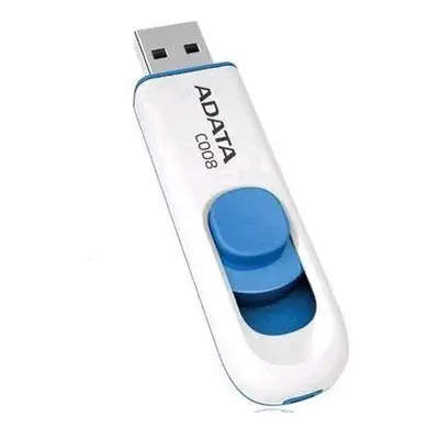 ADATA flash disk 64GB C008 USB 2.0 bílý, AC008-64G-RWE