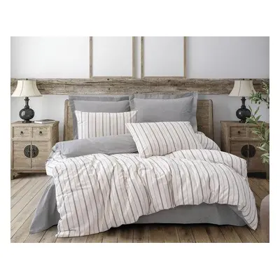 L'essentiel Maison Single Quilt Cover Set Unus - Grey GreyWhite