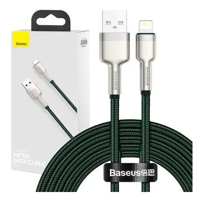 USB kabel pro Lightning Baseus Cafule, 2,4A, 2m (zelený)