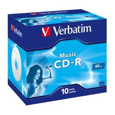 VERBATIM CD-R80 700MB AUDIO/ 16x/ 80min/ jewel/ 10pack, 43365