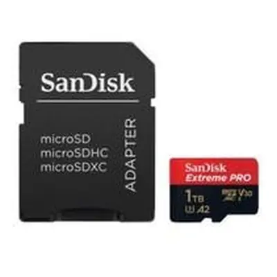 SanDisk Extreme PRO 1TB microSDXC 200R/140W + adaptér SDSQXCD-1T00-GN6MA