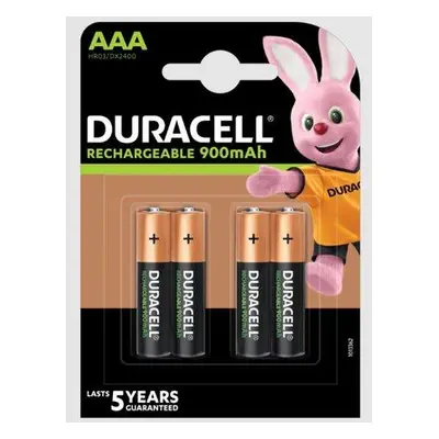 Duracell Rechargeable baterie 900mAh, 4ks (AAA)