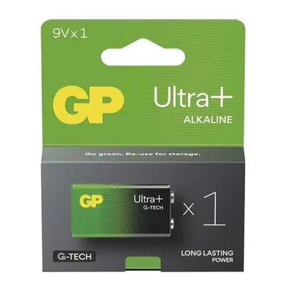 GP 9V Ultra Plus, alkalická (6LR61) - 1 ks