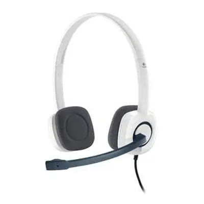 Logitech Headset Stereo H150/ drátová sluchátka + mikrofon/ 3,5 mm jack/ kokosová bílá