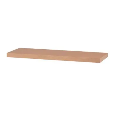 Autronic P-005 BUK Polička nástěnná 80 cm, MDF, 3D dekor přírodní buk, baleno v ochranné fólii